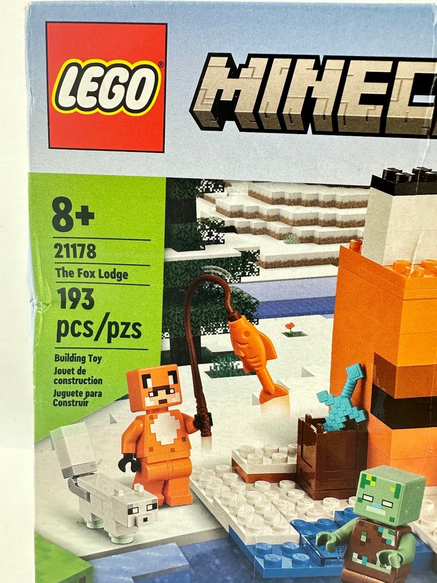 LEGO Minecraft: The Fox Lodge #21178, 2022 New Sealed - Box Worn