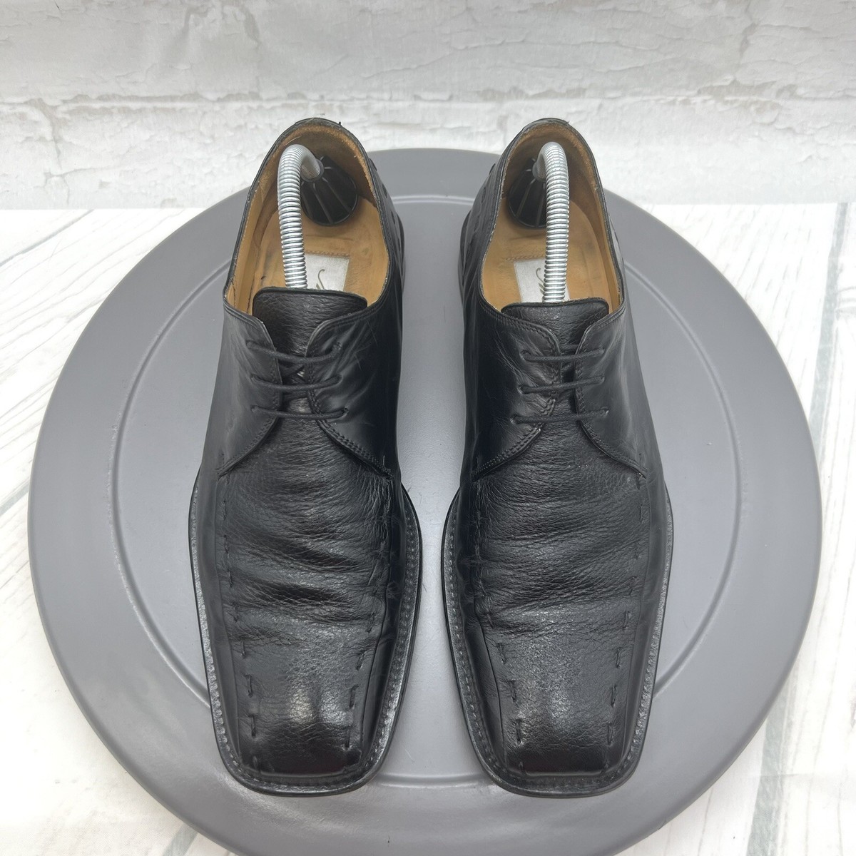 Mezlan Shoes Mens 9.5 M Black Soft Leather Lace Up Bicycle  display picture 3