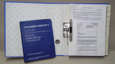 Robinson R22 Pilot´s Operating Handbook + Ringordner Lufttüchtigeitsanweisungen