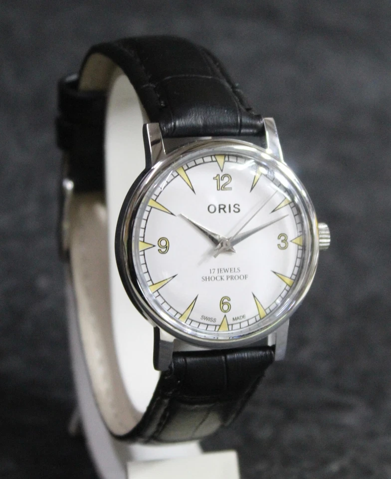 Редкие винтажные швейцарские наручные часы Oris FHF ST96 17 камней ручной завод - Изображение 2 из 4