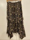 ULLA JOHNSON Floral Paisley Print TORRI Asymmetric Silk Ruffle Midi Skirt 4 — photo 3
