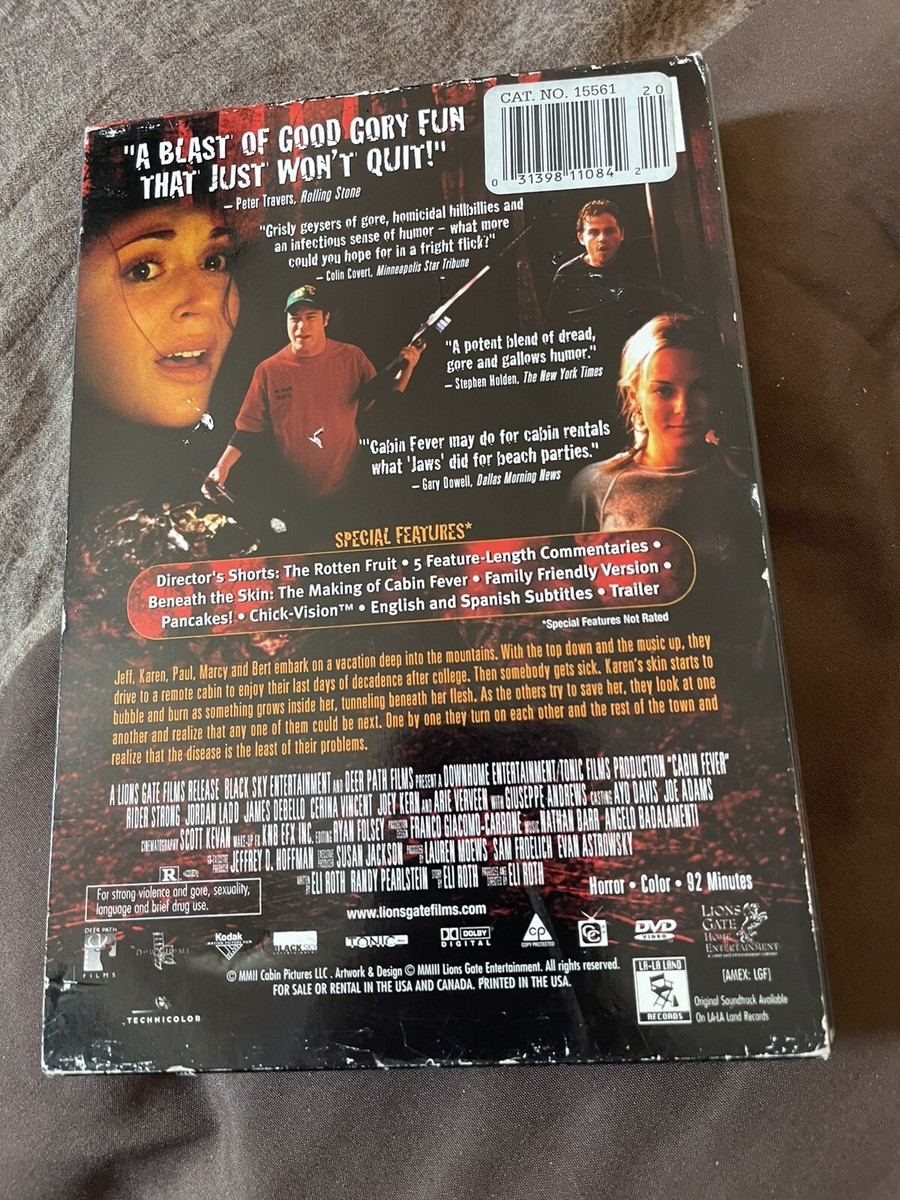 Cabin Fever - DVD - Lenticular Cover Horror 31398110842| eBay