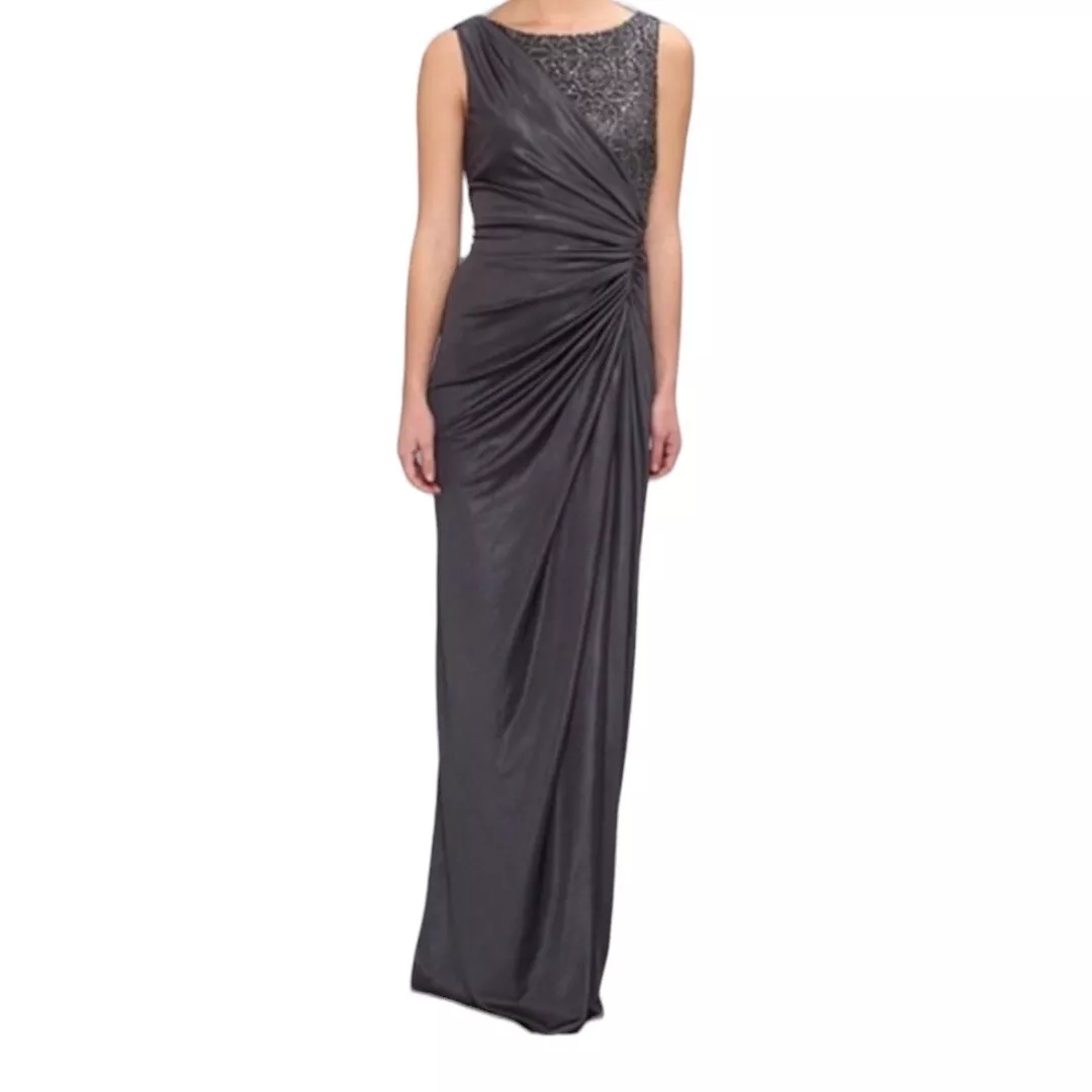 Adrianna papell hotsell jersey sleeveless gown