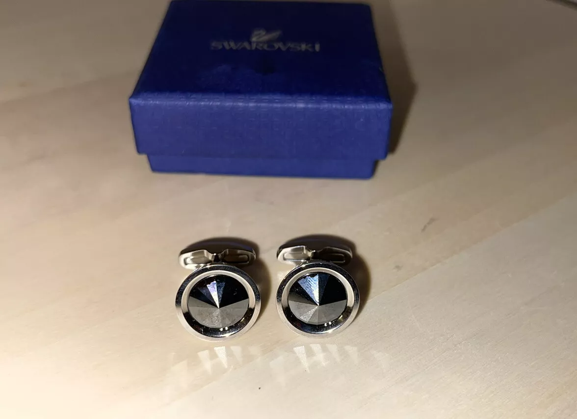 Silver Monogram Strass Swarovski Cufflinks M68252