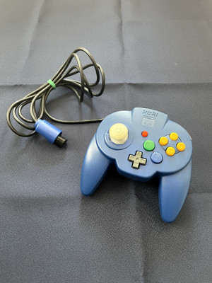 Hori Pad Mini 64 Nintendo 64 Controller Blue HN6-08 N64 Tested Used Japan