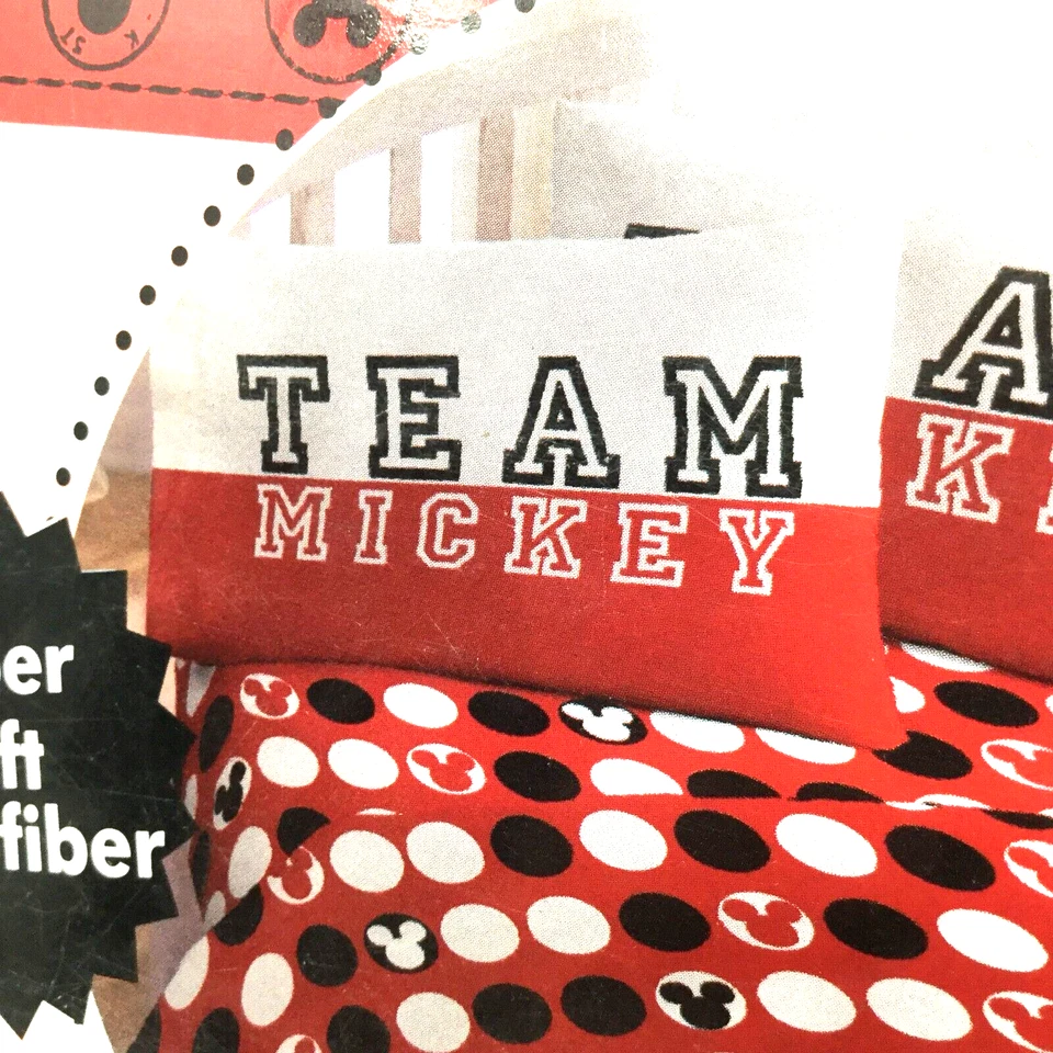 Классический детский набор простыней Mickey Mouse «Team Mickey» размер Twin 3 штуки - Изображение 2 из 4