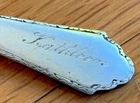 vtg 1921 Treasure STERLING SILVER Lunt William & Mary baby FORK child KATHLEEN