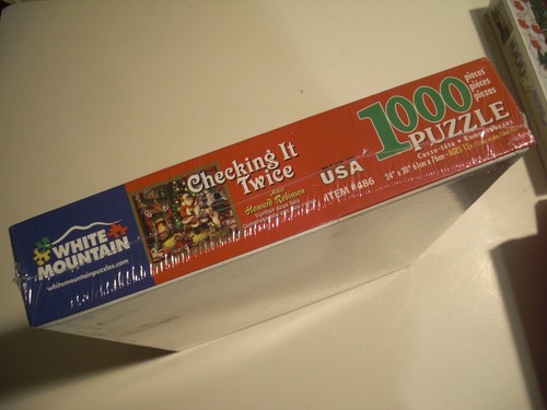 4 NEU VERSIEGELT Weihnachten Weihnachtsmann Puzzle 550-1000 Stck. Hallmark/Weiß Mtn/Lazarus + - Bild 12 von 17