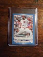 2022 Topps Mini Baseball BLUE Parallel #360 Joan Adon RC  Rookie Nationals 08/10