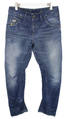 G-STAR Arc Loose Tapered Jeans Damen W29 L32 Zerrissen Whiskers Neu Gedreht