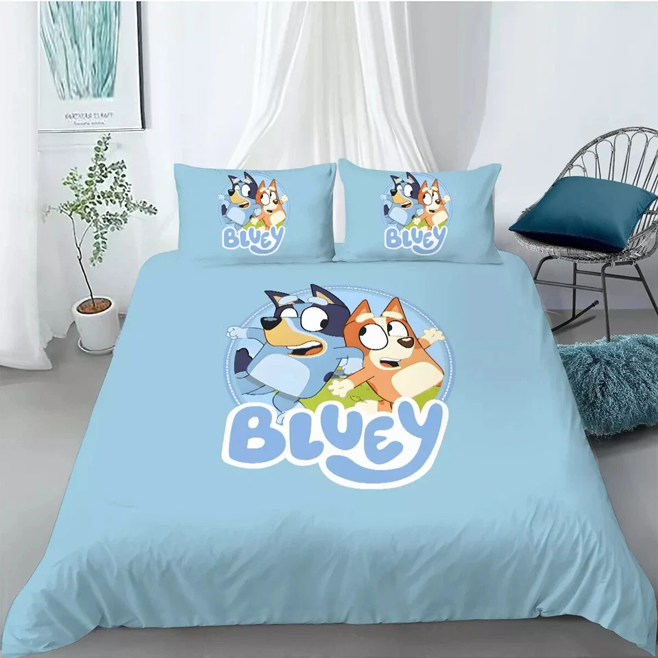 Juego de funda de edredón/edredón/doona azul tamaño negro individual doble queen AU Express Foto 2 de 3