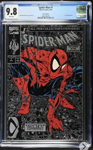 Marvel Comic Spider-man #1 Torment Part 1, Silver Edition, CGC graded 9.8  (b) *
