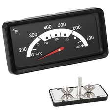 MOASKER Grill Thermometer Gauge Heat Indicator Black for Kenmore Nexgrill