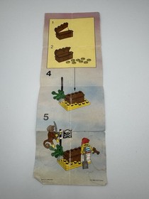 Genuine LEGO 6235 Buried Treasure Instruction Manual Only Wear No Bricks