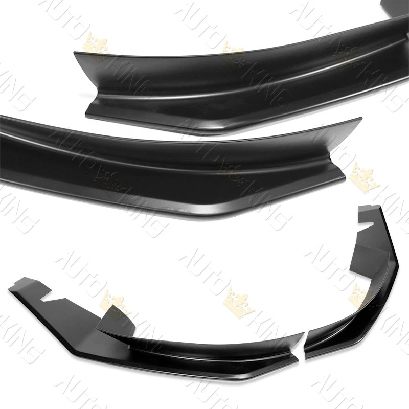 FIT 04-08 MAZDA RX-8 MS-STYLE UNPAINTED BLACK FRONT BUMPER SPLITTER SPOILER LIP - Изображение 3 из 4