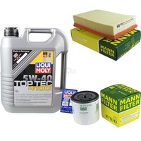 Mann Inspektionspaket 5L Liqui Moly Top Tec 4100 5W-40 FüR Skoda Felicia I 1.3