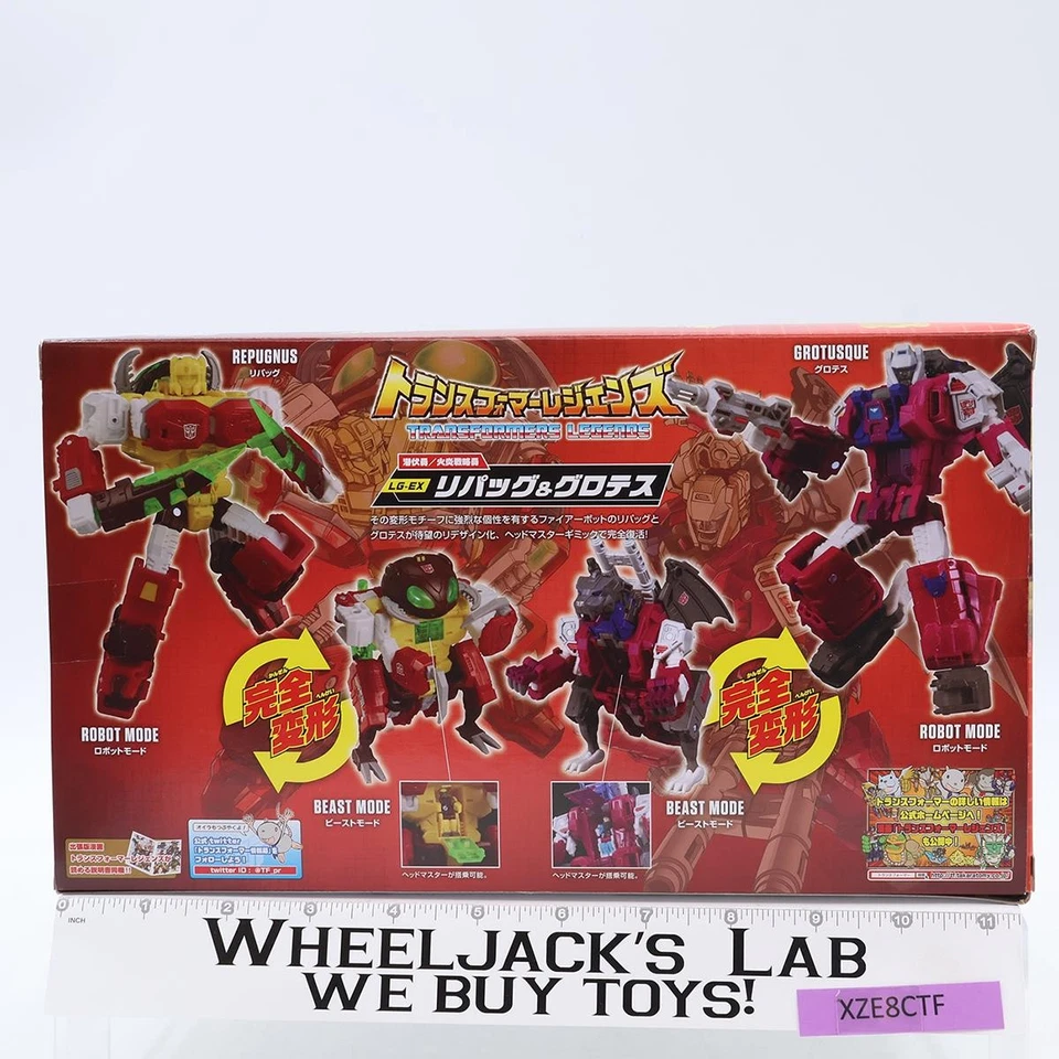 LG-EX Fire-Bot Repugnus vs Grotusque Transformers Legends Takara NEW SEALED - Image 3 of 4
