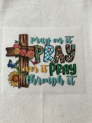 5 DTF printed images ready to press size 8.5in wide