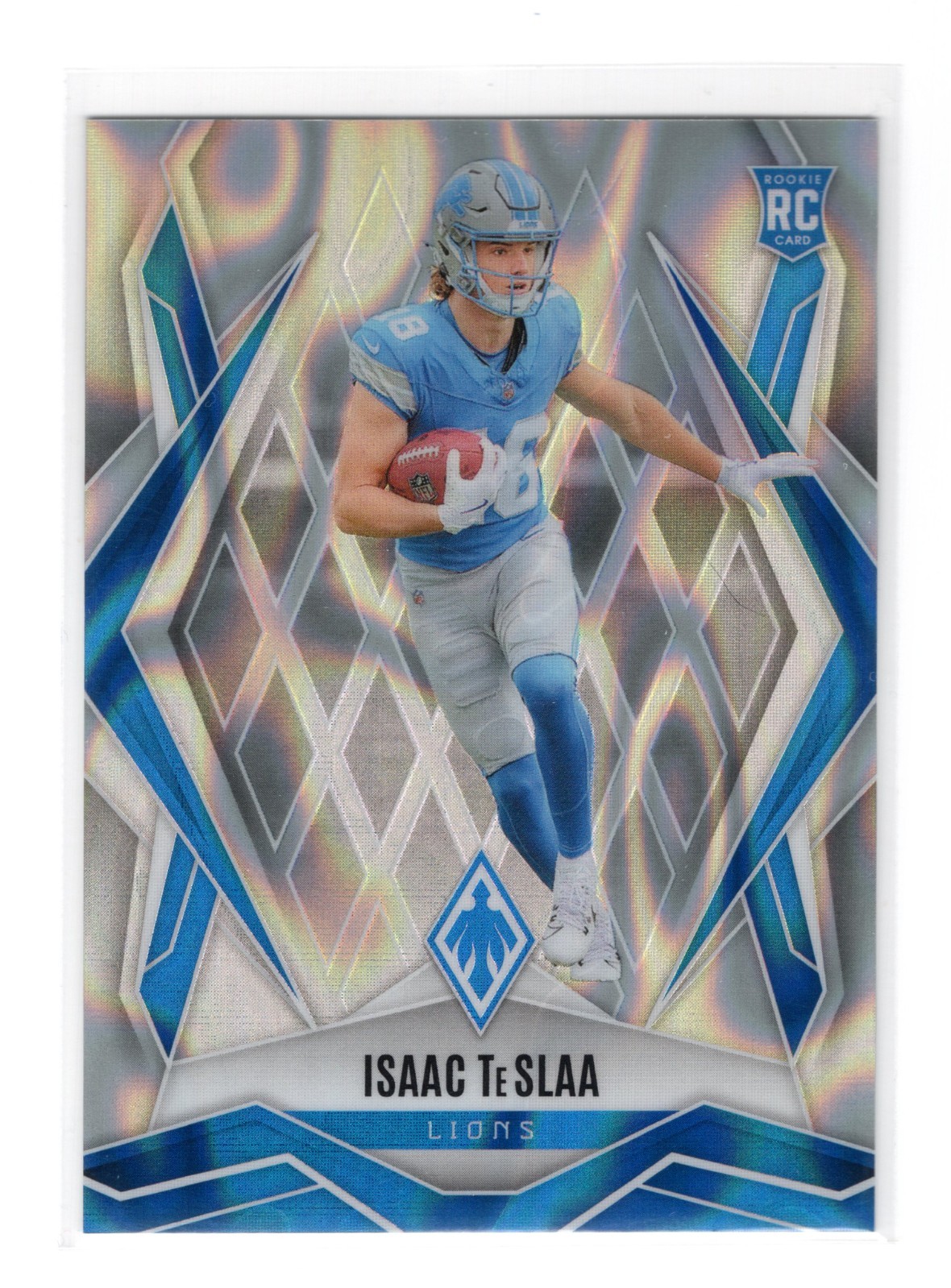 2025 Panini Phoenix - Ash Lava Prizm /75 Isaac Teslaa #189 Lions (RC)