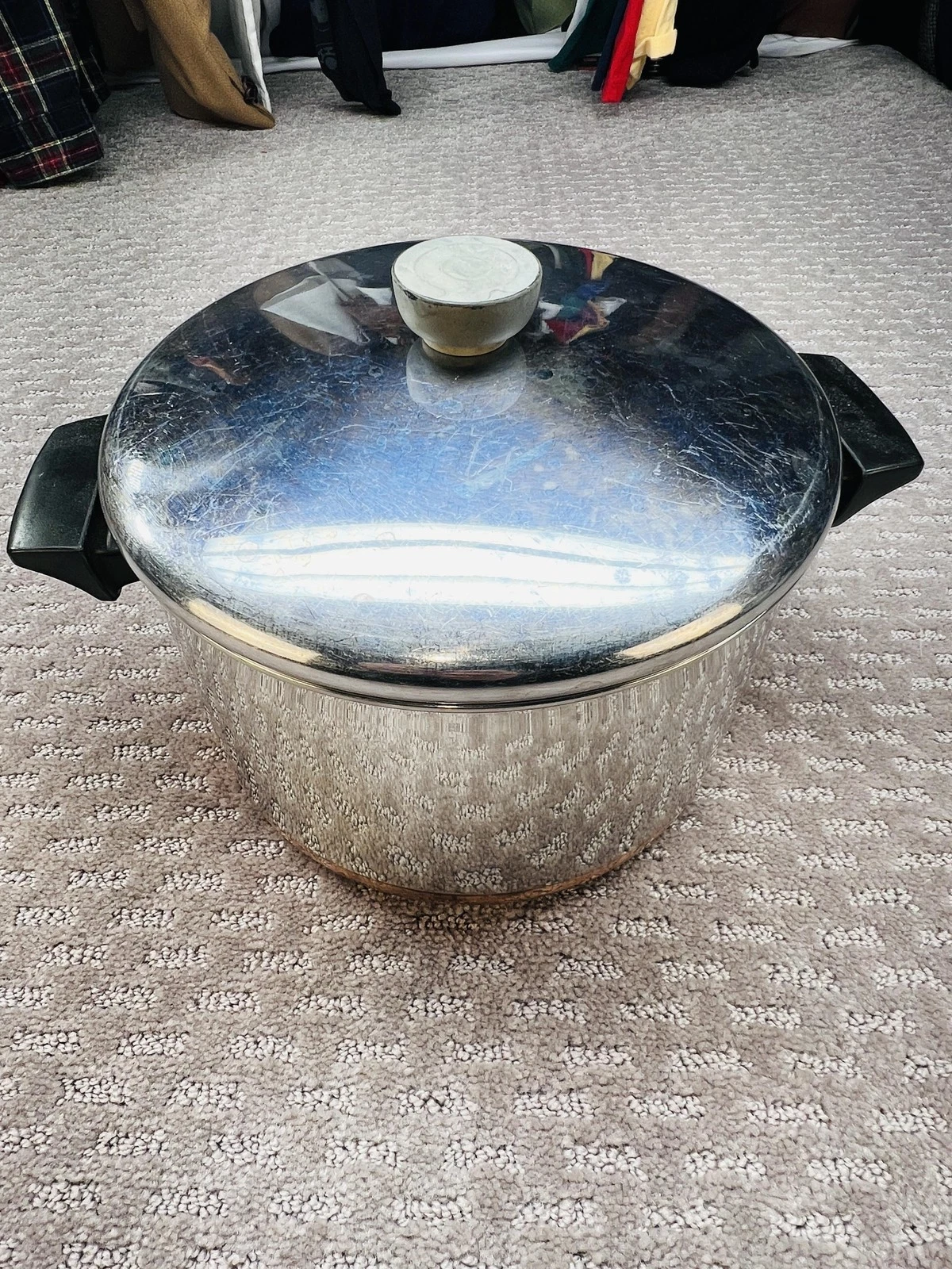 Revere Ware Stockpot 5 Qt Silver Stainless Copper Bottom With Lid Indonesia