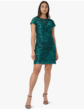 ADRIANNA PAPELL LACE LINED SHIFT DRESS SIZE 8 MSRP $159