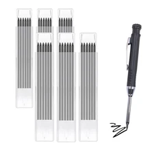 36 Pencil Refill with 1 Solid Carpenter-Pencil, 2.8mm Waterproof Lead Refills...