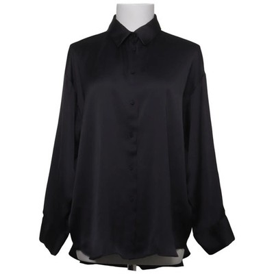 Zara, Hemd, Größe: S, Schwarz, Polyester, Einfarbig, Satin, Damen #APy