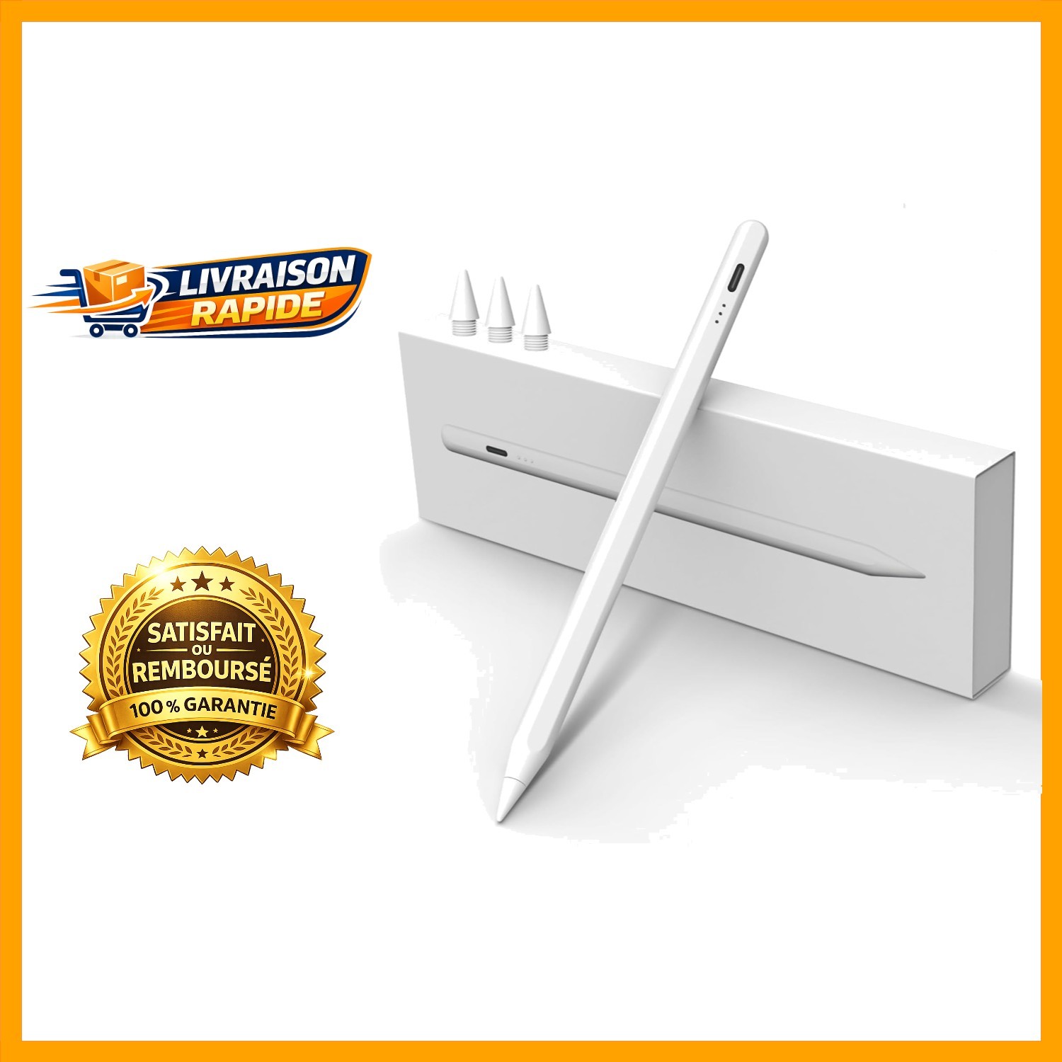 Stylet iPad MEKO Blanc avec Sensibilité Inclinaison pour iPad Air et Mini