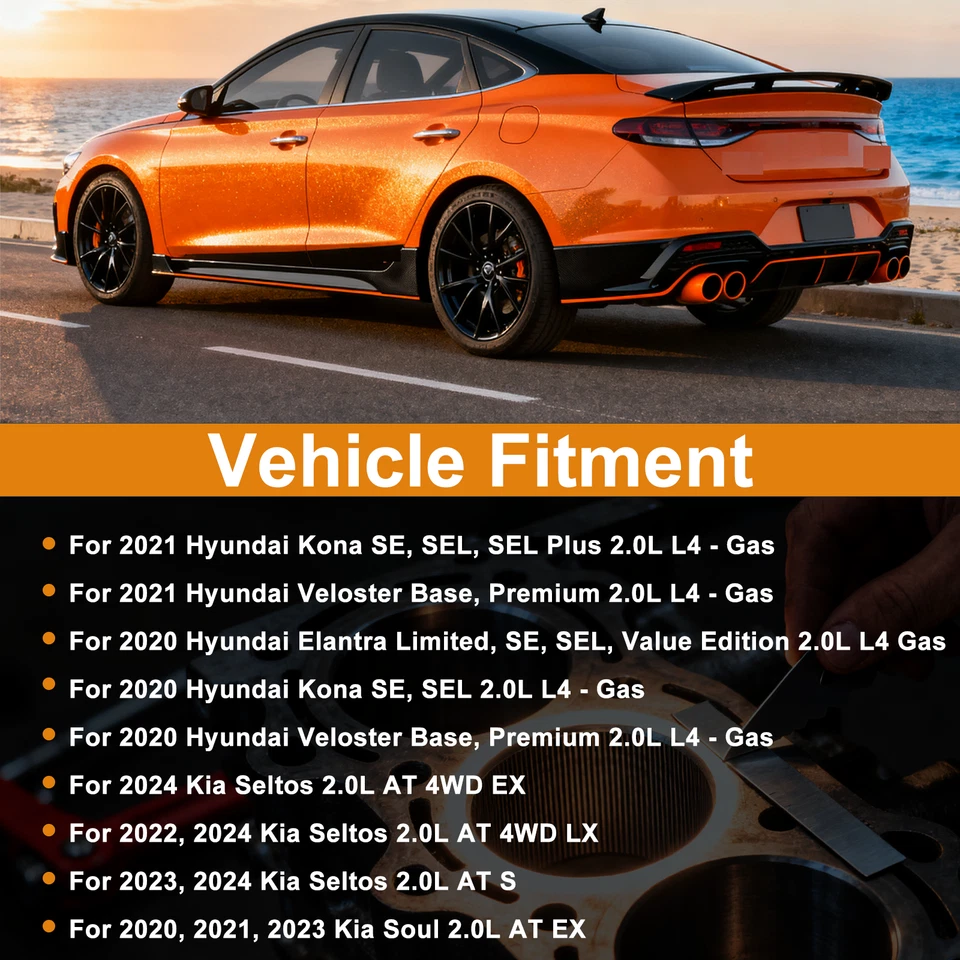 Engine Cylinder Head Assembly Fits Hyundai Kona Elantra Kia Soul G4NH 2.0L 17-25 - Image 2 of 4