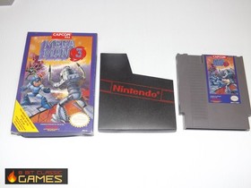 Mega Man 3 - WORN COMPLETE BOX  - NINTENDO NES - 26a