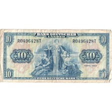 [#1293193] Banknote, GERMANY - FEDERAL REPUBLIC, 10 Deutsche Mark, 1949, VF