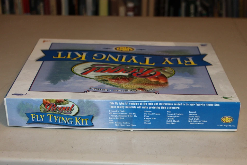 Kit de atado de moscas Wapsi Regal, kit completo en caja, sin usar, material, herramientas, manual Foto 3 de 4