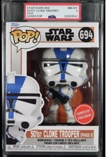 Funko Pop! 2023 501st Clone Trooper Star Wars 694 Gamestop Exclusive PSA 8