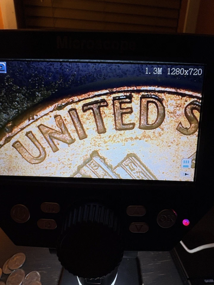 Moneda de centavo Lincoln Wide AM 1992-D error RDA Foto 3 de 4