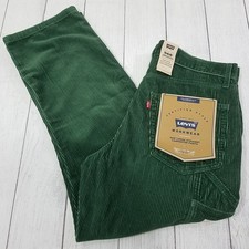 Levis 568 Courdary Loose Straight Carpenter Pants Mens Size 32x30 - Green