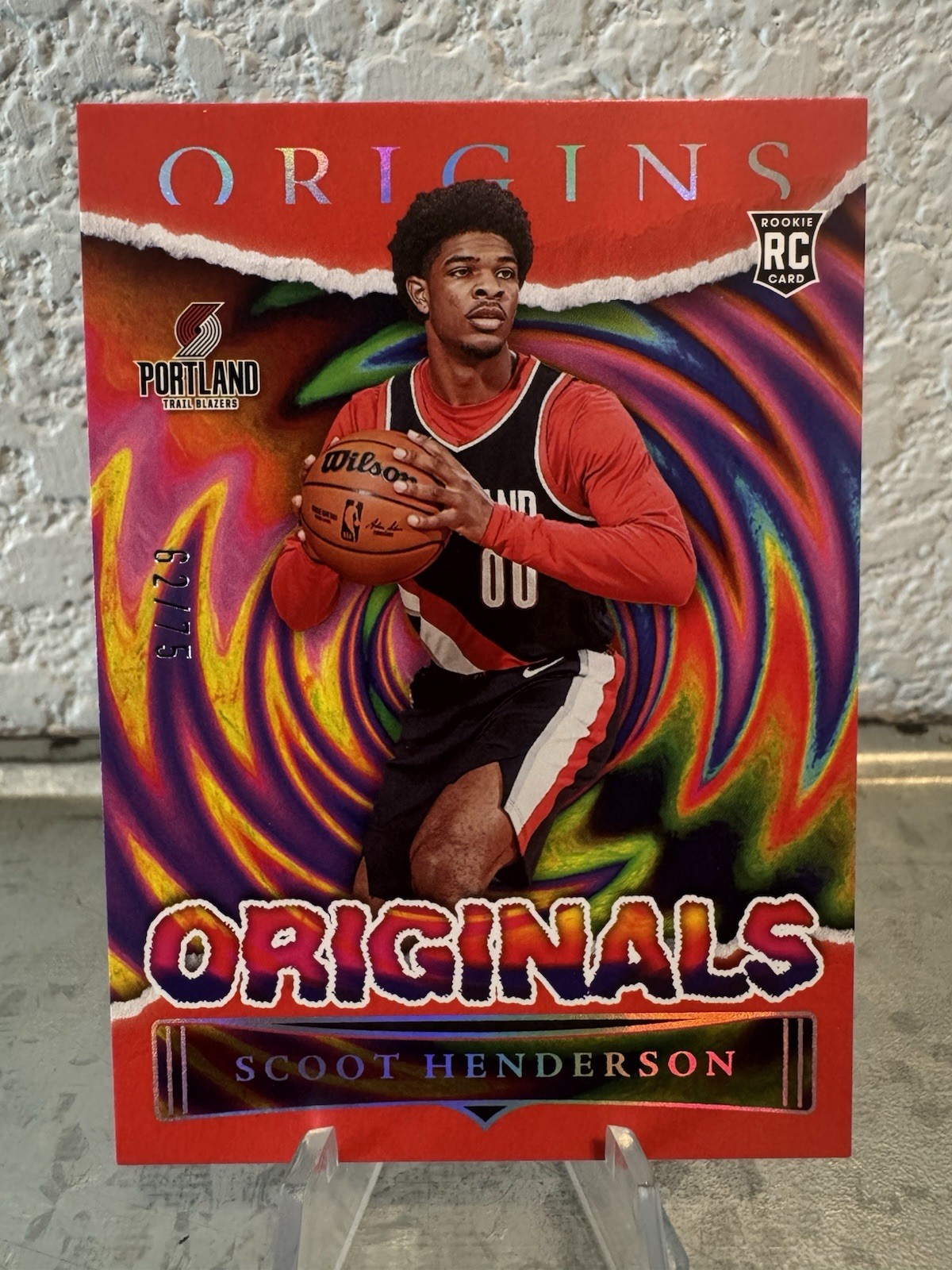 2023-24 Panini Origins - Originals Scoot Henderson #1 Red /75 (RC)
