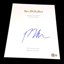 PAUL THOMAS ANDERSON SIGNED AUTOGRAPH MOVIE SCRIPT THERE WILL BE BLOOD BECKETT M