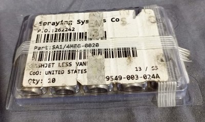 Pack Of 10 Spraying System Co P. O. 262242