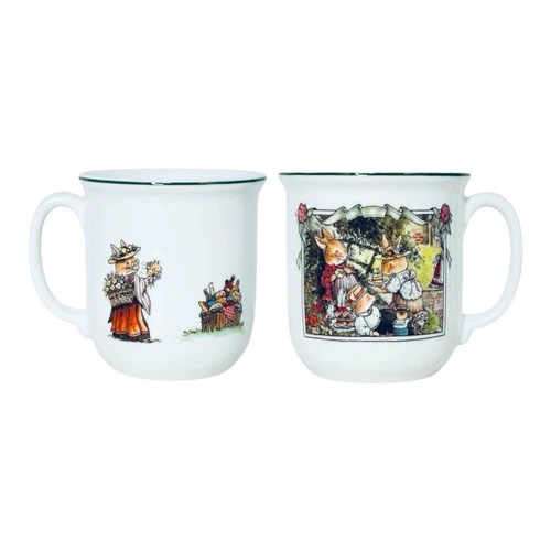 VTG Villeroy & Boch FOXWOOD TALES Picnic Brian Paterson Boutique Shape Cup NEW