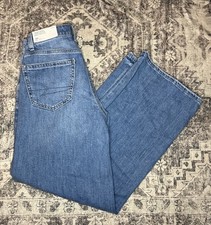 American Eagle Dreamy Drape Baggy Wide Leg Super High Rise Jeans Size 000 NEW