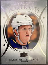 Casey Mittelstadt 2018-19 Upper Deck Rookie (RC) Portraits #P-50 Buffalo Sabres