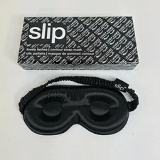 Slip Lovely Lashes Contour Sleep Mask Black Silk Eye Mask