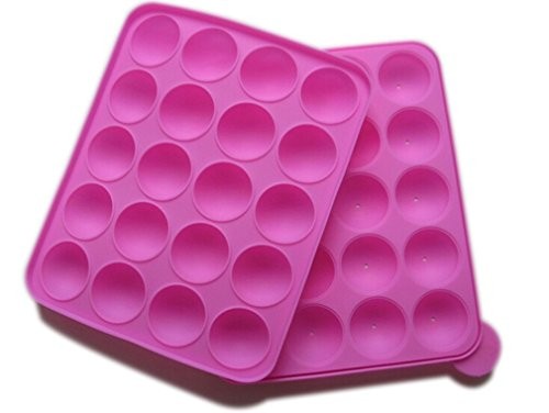 Molde para pastel de silicona Rbenxia 20 cavidades medio círculo piruleta fiesta cupcake hornear - Imagen 4 de 7