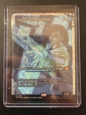 April O'Neil, Hacktivist (0292) (Showcase) (Fracture Foil) Teenage Mutant Ninja