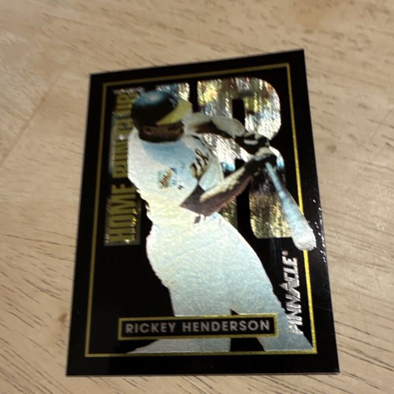 Pinnacle 1993 Home Run Club Rickey Henderson #21 Oakland Athletics Baseball Card