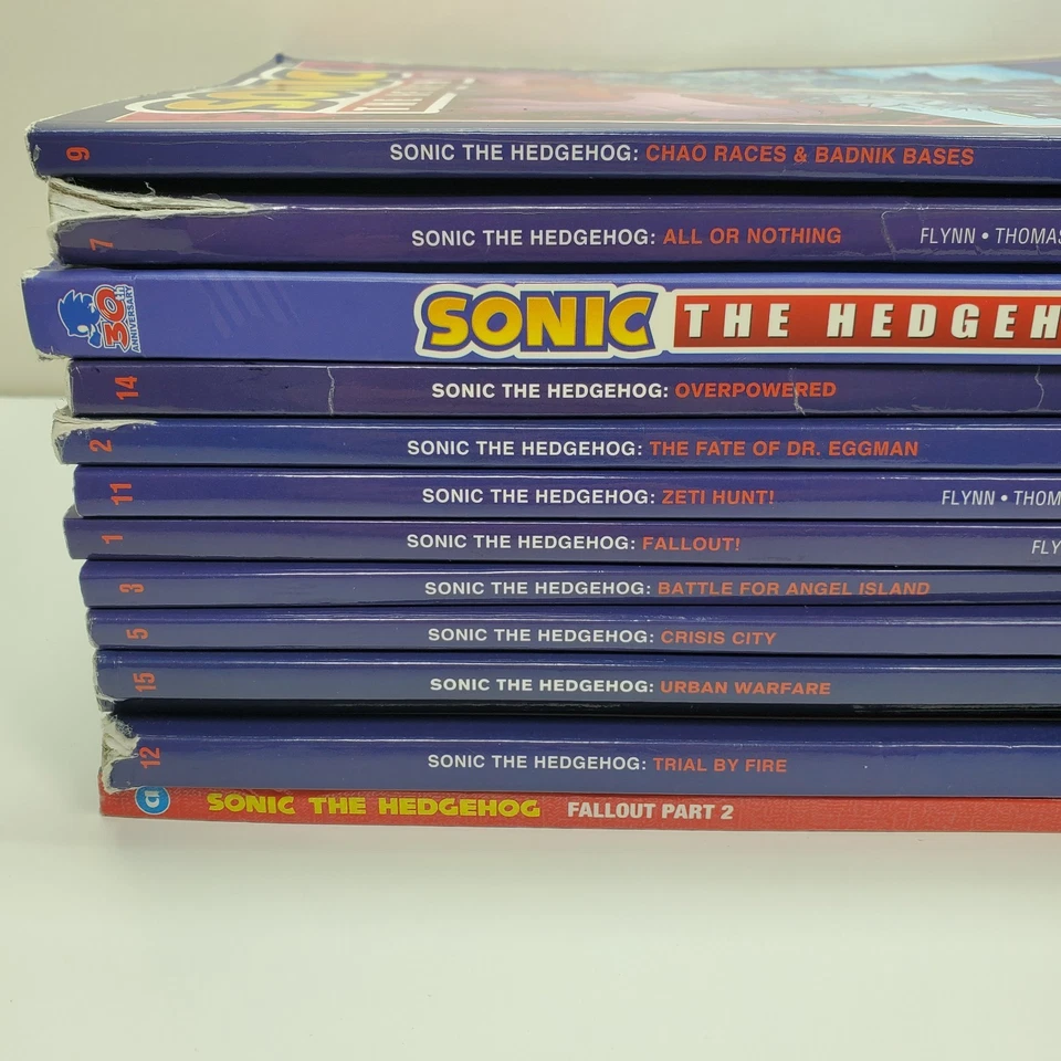 Lote de 13 libros de historietas de novela gráfica de Sonic The Hedgehog y HC Foto 3 de 4