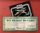 Vintage Star Wars Paperwork BOOKLET & WE REALLY CARE Insert 1979 Kenner NICE!!