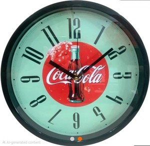 激渋50s vintage Coca-Cola パムクロック社製 壁掛時計】 激渋50s