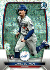 2023 Bowman Chrome MEGA BOX MOJO #13 James Outman RC Los Angeles Dodgers