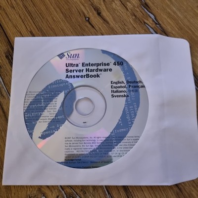 Sun Microsystems Ultra Enterprise 450 Server Hardware AnswerBook